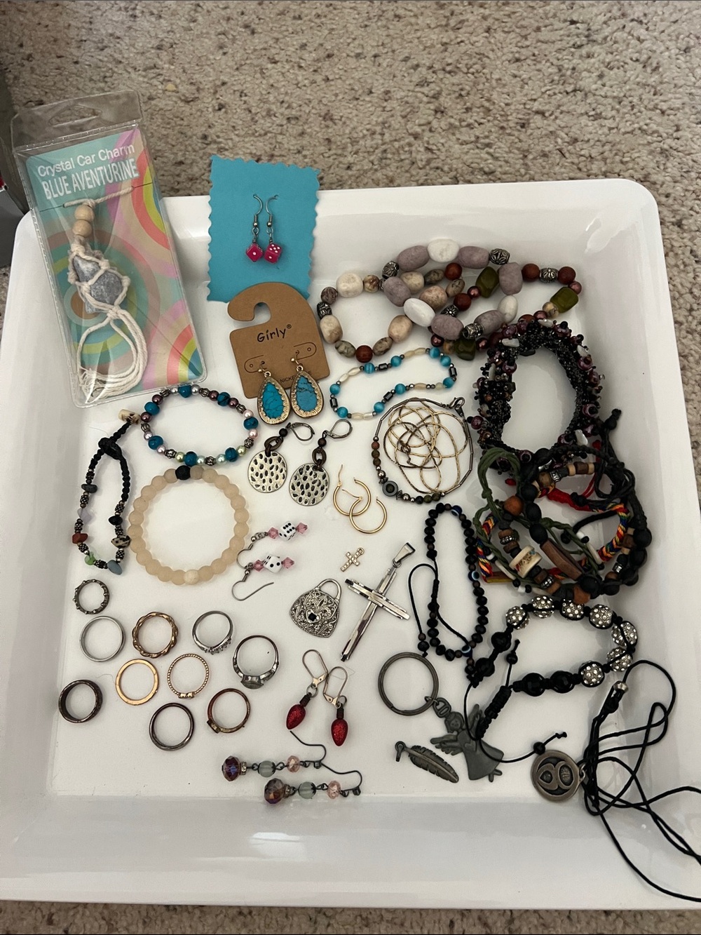 Assorted Beaded and Metal Jewelry Bundle